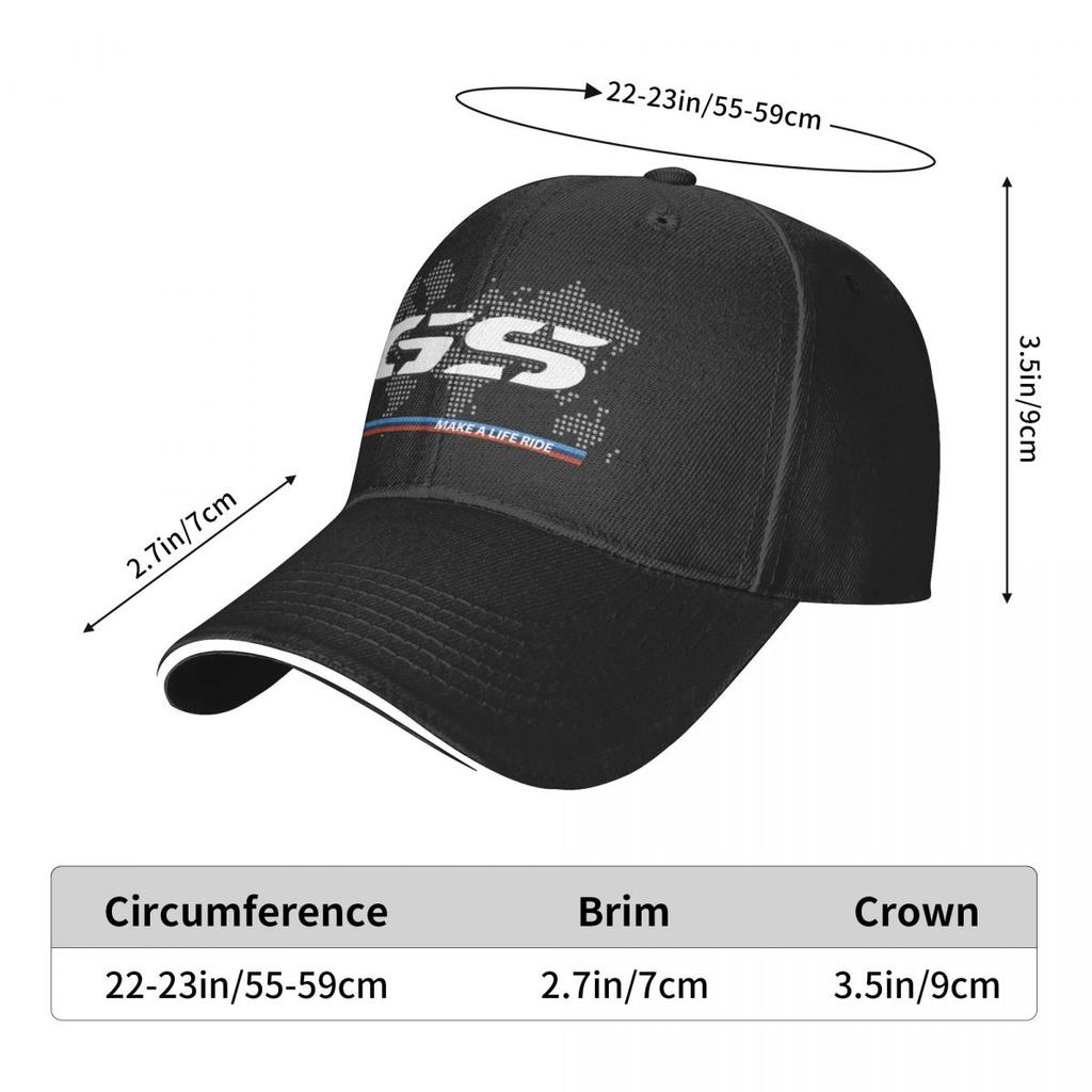 Motorcycle GS World Map Racing Golf Cap Outfits Retro Moto Motorbike Enduro Race Headwear for Unisex Women Outdoor Golf