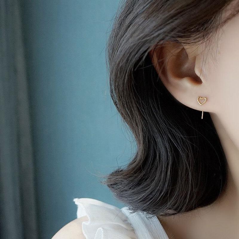 Earrings for Women, Hollowed-out Love Ear Sticks, Simple Ear Sticks, Small Ear Sticks, Ear Piercings, Earrings for Girlfriends