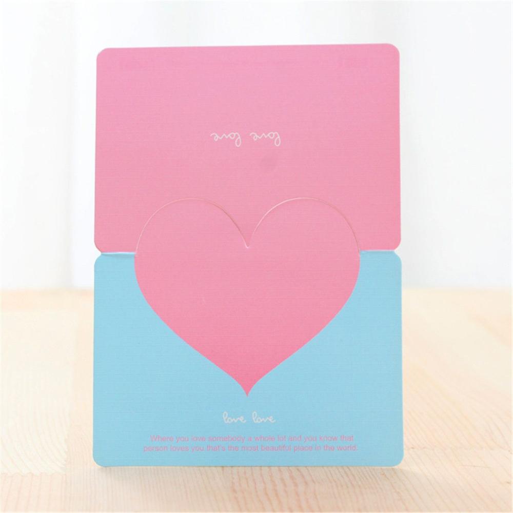 Gift Birthday Heart Paper Thank You Card Greeting Card Love Wishing Card