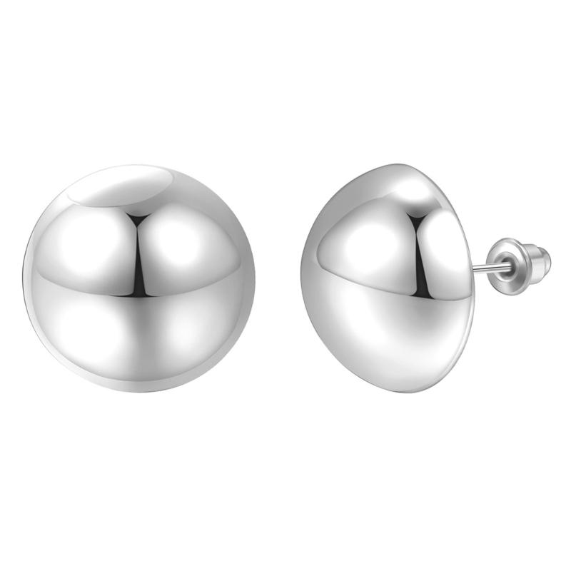 Simple Pea Shaped Alloy Silver Gold Color Drop Earrings For Women Korean Fashion Jewelry Party Girls Unusual Accessory
