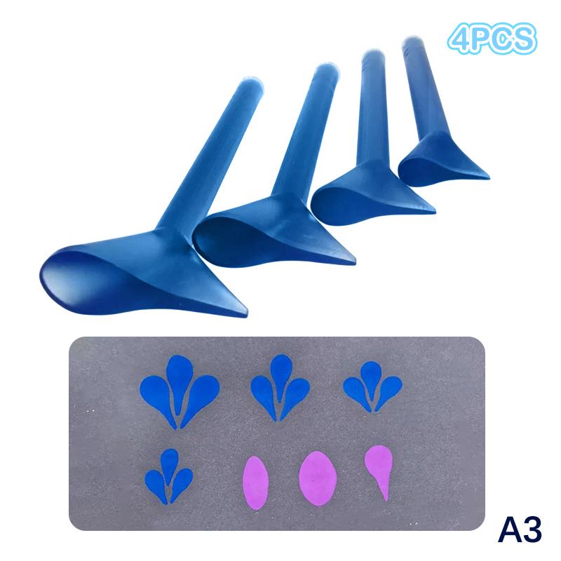3/4Pcs Flower Floral Dotting Tools Set Mandala Dotting Embossing Tools For Rock Art Stamp Pen Diy Graffiti Home Outdoor