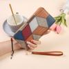 Popular New Wallet Single Zipper Multi-function Contrasting Color Splicing Thin Change Purse