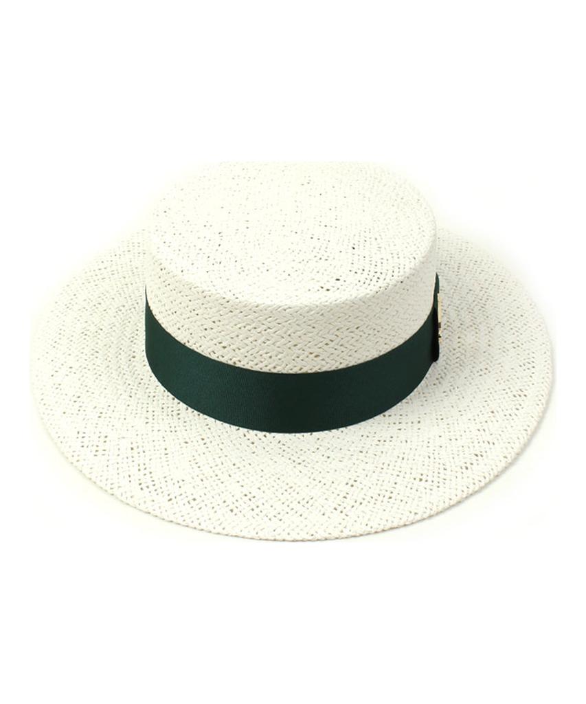 Yunibeosyeolkemiseuteuli Green Line White Panama Hat Panama Hat