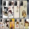 Cute Nara Yoshitomo Art Phone Case for Samsung A55 A35 A25 A15 A07 A05S A16 A17 A26 A36 A37 A56 A57 Galaxy Note 20 10 A50S A71 A