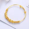 Ethnic Style 3D Pixiu Bracelet for Women: Gold-Plated, Color-Retaining, Creative & Fashionable Wristband Jewelry
