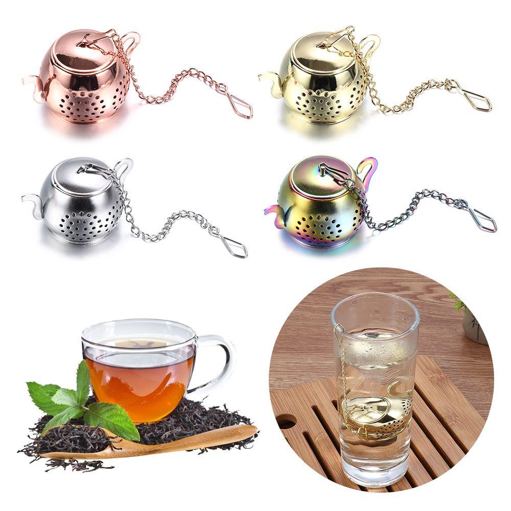Teaware Stainless Steel Teapot Shape Diffuser Tea Strainer Tea Infuser Herbal Spice Filter