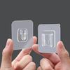 1/3/5/10/20 Pairs Double Sided Self Adhesive Wall Hooks Transparent Invisible Hook Wall Storage Holder Kitchen Bedroom Organizer