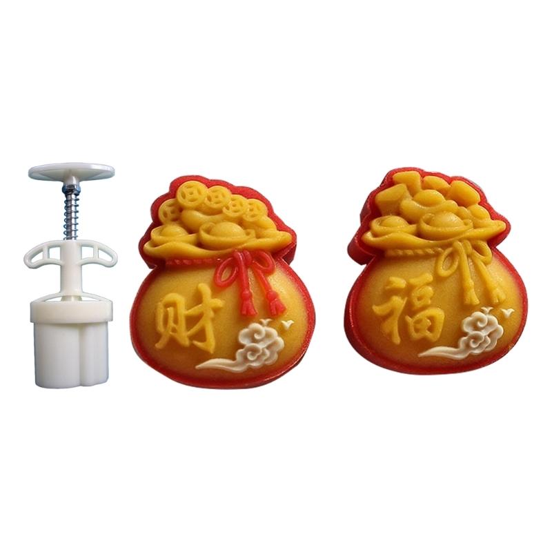 Moule à gâteau de lune efficace 2/4 pièces 50g 75g Double taille Plastique Ustensiles de cuisine Pour pâtisseries Dessert et Pâtisseries
