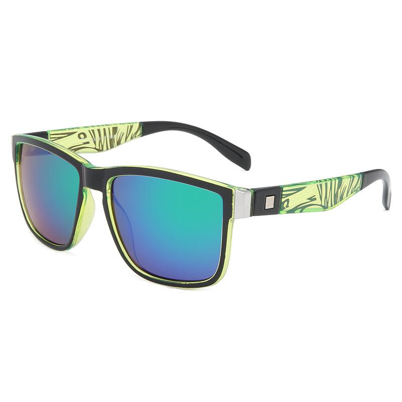 Nové módní luxusní čtvercové sluneční brýle UV400 Retro klasické unisex Wraparound všestranný vzor brýle
