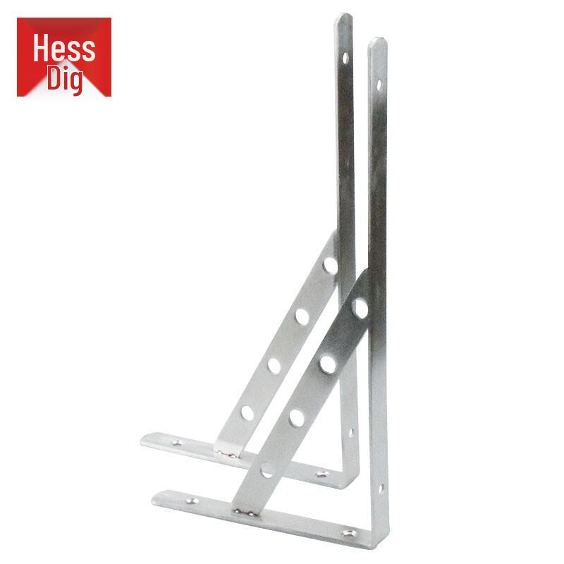 Robuste Edelstahl-Wandregalhalterung (2er-Pack)