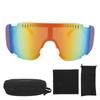 Quadratische Motorrad-Sonnenbrille mit UV-Schutz, farbenfroh, winddicht, für den Außenbereich, Sport, Fahren