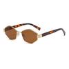 Neutral New Fashion Polygonal Metal Frame Sunglasses Men'S Sunscreen Sunglasses Uv400 Outdoor Excursion Driving Glasses