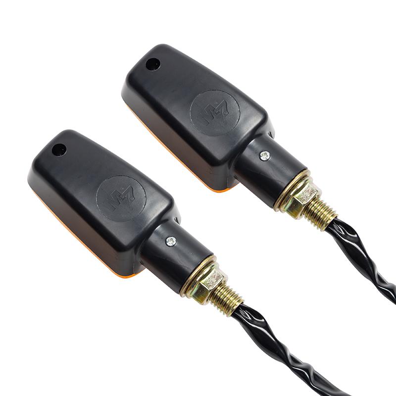 1Pair Universal Motorcycle Turn Signals Light LED Indicators Flasher Amber Blinker Signal Lamp