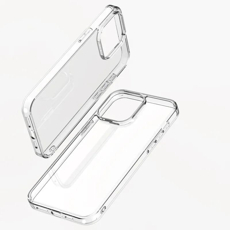 Capa TPU transparente para iPhone 15 14 13 12 11 Pro Max XR XS Max Ultra fina e macia, capa traseira para iPhone 15 14 13 11 Pro Max 8 7 Plus