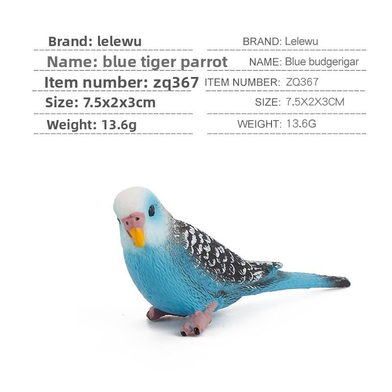 Parrot Model Pvc Static Figurine Collectible For Bird Enthusiasts Gift Idea