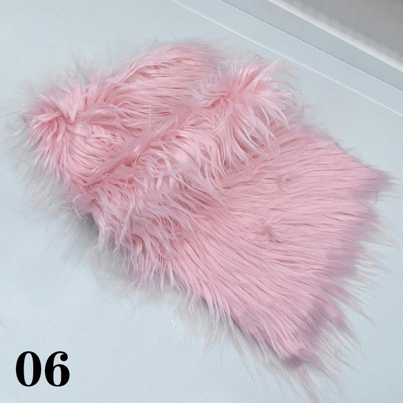 25x45cm DIY Handmade Home Decoration Cosplay Fabric 8cm Pile Faux Fur Fabric For Patchwork