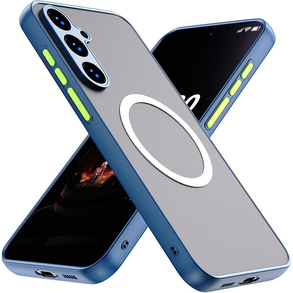Capa Híbrida Magnética Forte à Prova de Choque Para Samsung Galaxy S24 S23 S21 FE S22 Ultra Plus Transparente Fosca Capa Macia