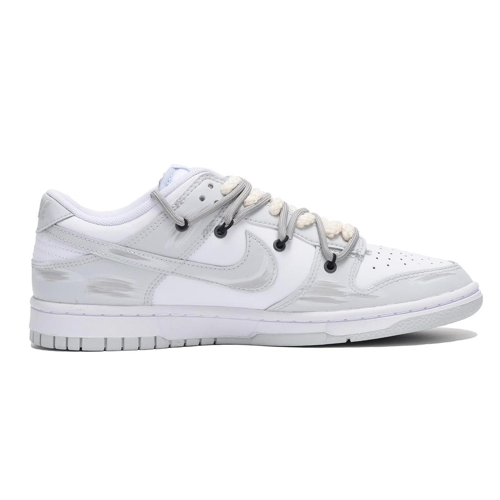 Nike Dunk Leather Coverage Men's Low-Top Skateboard Shoes Slip-Resistant, Abrasion-Resistant Leather DV0831-101(Team-SBOX)-Random Packaging Bags