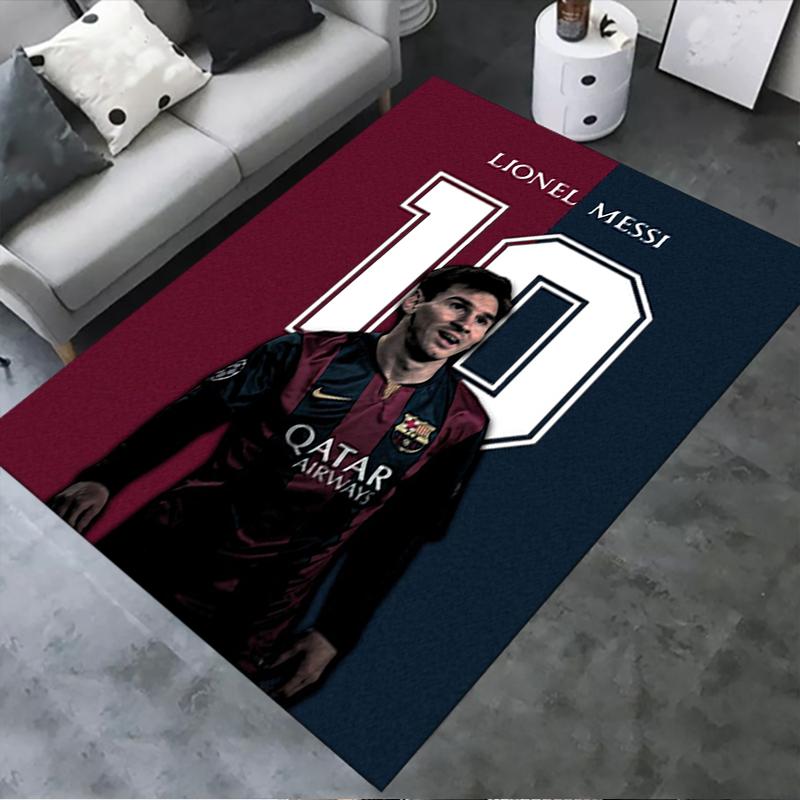 2025 Nový Messi Koberec pre Obývaciu izbu Spálňu Domov Dekorácia Pohovky, Detská Hra Protišmyková Podlahová Rohož