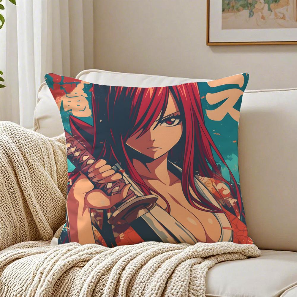 Anime Shonen FFairy TTail Cushion Cover Pillowcase Antidustmite living Room Sofa Decor Cushion Room
