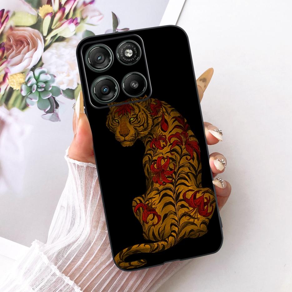 Für Motorola Moto G15 Power Case MotoG17 Luxuriöses Schmetterlingsbemaltes Cover Weiche TPU Handyhülle Für Motorola G17 Power MotoG15 Hülle