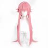Anime he Future Diary Gasai Yuno Pruik voor Cosplay Roze Kostuum Pruik lange paardenstaart Synthetisch Haar Feestpruiken Halloween Feest
