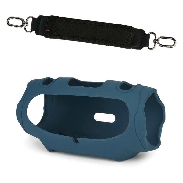 Portable Silicone Case Carrying Storage Bag with Shoulder Straps for Xtreme 4 Speakers for Travel Home Office
