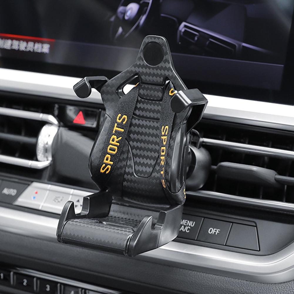 Racing Seat Design Car Phone Holder Mount Stand Anti Shaking Mobile Cell Phone Support Car Smartphone Bracket for iPhone Samsung
