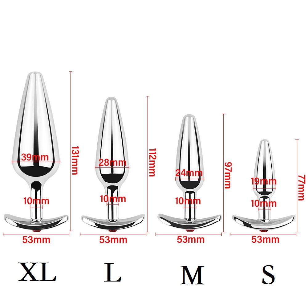 Metal Anal Beads Butt Plug Set Small Large Wearable Ass Analplug Jewelry Dilator Dildo Prosate Massager Sex Toy Man Women Shop