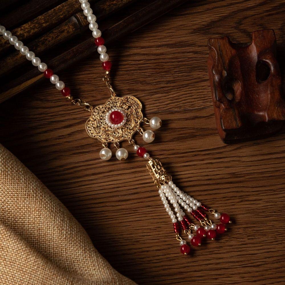 Elegant Hanfu Necklaces Exquisite Cheongsam Necklace Vintage Chinese Style Necklace  Jewelry