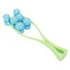 Face Roller Multiple Rollers Concave Convex Particles Comfortable Handle Multiple Rollers V Shaped Face Massager