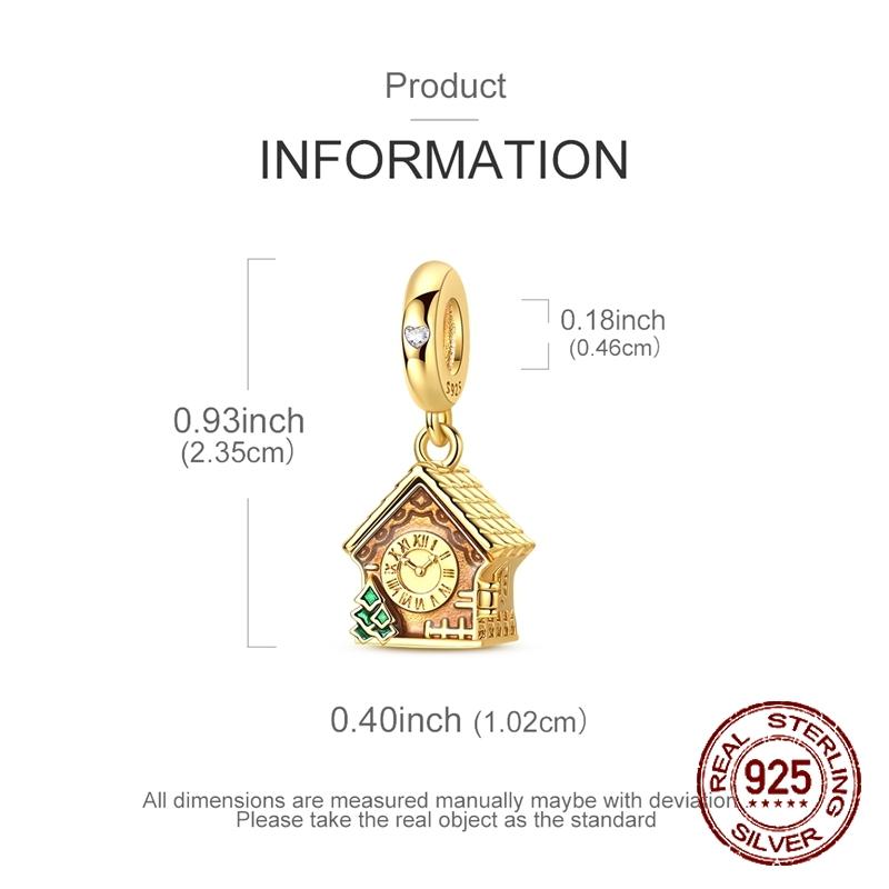 Golden Bell Charm Bead Charms Copper Can Be Opened and Closed Dangle Pendant Compatible With Bangle Bracelets Necklaces Do It Yourself Jewellery