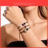 Zodiac Constellation Beaded Bracelet With Adjustable Water Crystal String For Men And Women