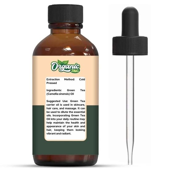 Bio Ingwer Grüntee (Kamelie sinensis) Öl | Reines & Natürliches Trägeröl für Hautpflege, Haarpflege & Massage - 30ml/1.01fl oz