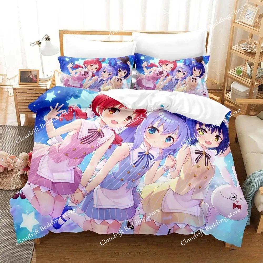 Cartoons Is the order a rabbit Printed Bedding Set Single Twin Full Queen King Size Bed Set Adult Kid Bedroom Duvet cover Sets