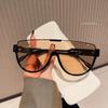 New Design Monoblock Semi-Round Sunglasses Designer Half Frame Goggle Shades Outdoor Oversized Sun Glasses For Women & Men