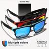 3er-Pack klassische polarisierte Sonnenbrillen für Herren, quadratisch, Vintage, Autofahren, farbige Graffiti-Sonnenbrille mit verspiegeltem Beinrahmen, Wandern, Angeln, Outdoor-Aktivitäten