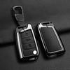 Zinc Alloy Leather Car Key Case For Volkswagen Tiguan Golf 7 Mk7 Mk2 For Seat Ateca Leon Fr 2 Ibizas Koda Octavia Kodiaq