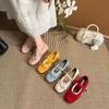 French Temperament One-word Belt Inner Height-increasing Single Shoes 2025 New Fairy Style Bow Light Mouth Mary Jane Shoes Women