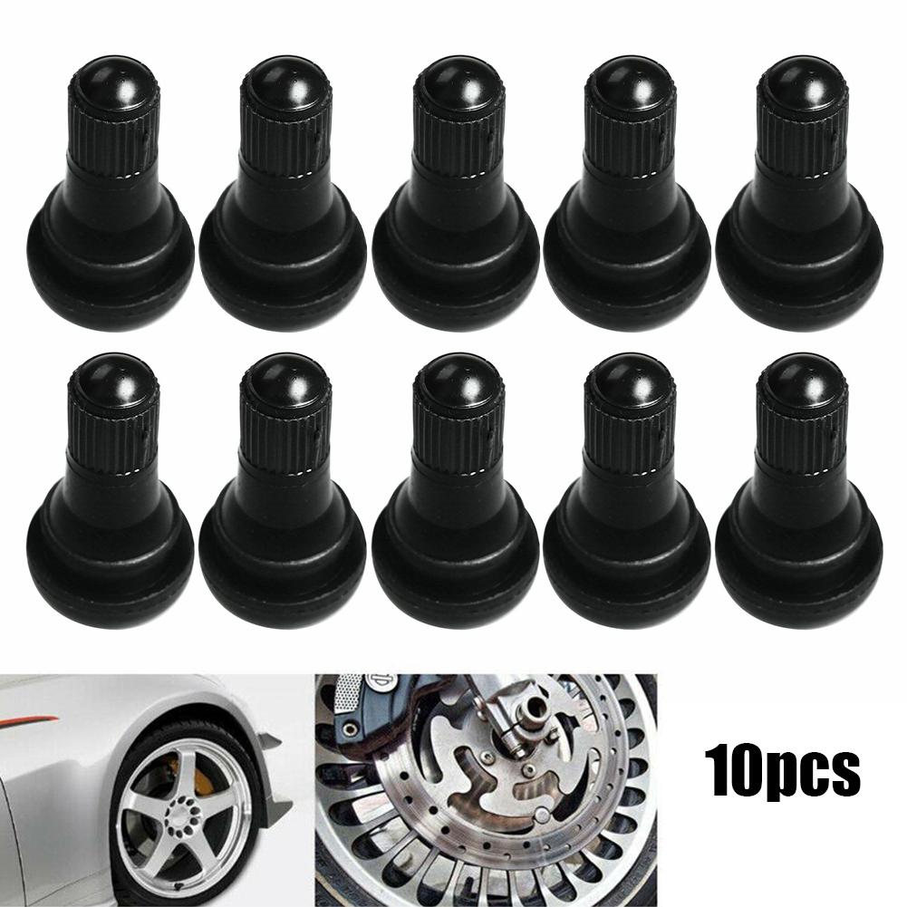 10Pcs Tire Valves TR412 Tubeless Rubber Tyre Valve Stems Tire Nipples With Plastic Valve Cap Brass Core Valve Stems 1