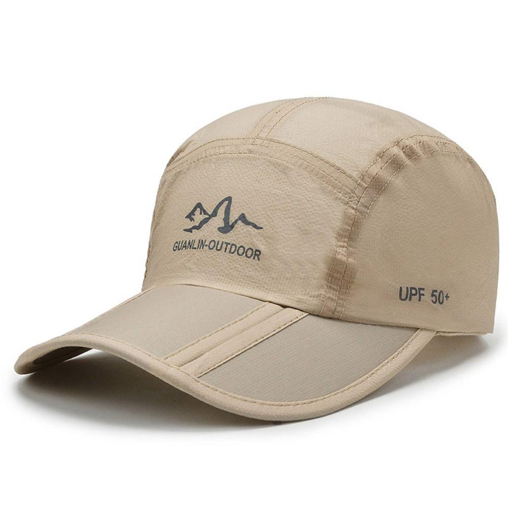 Quick Drying Sun Visor Hat Solid Color Mountaineering Cap Outdoor Sports Baseball Cap