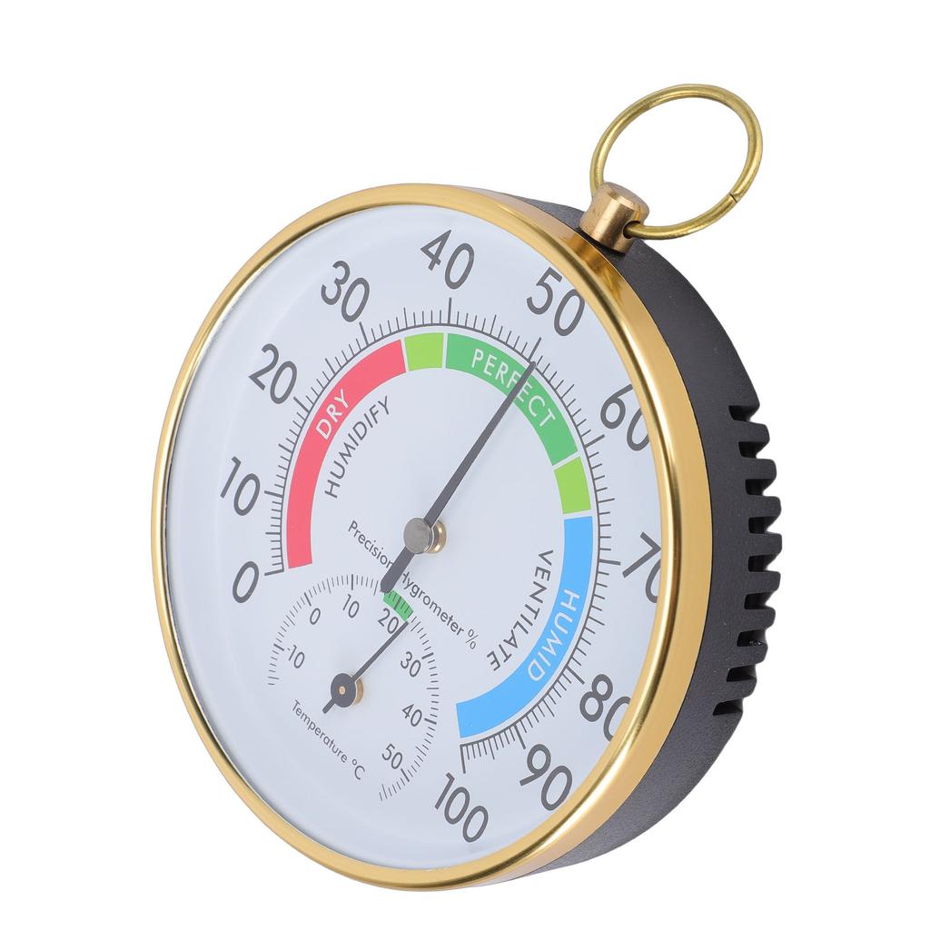 Indoor Thermometer Hygrometer Wall Hanging Temperature Humidity Meter for Greenhouse Home Warehouse Office 3.94in