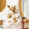 Gold Relief Blumendekoration Wandsticker Veranda Schlafzimmer Wohnzimmer Arbeitszimmer Hintergrund Landschaftsbau Wandsticker