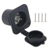 15A Flanged Inlet Waterproof Flanged Power Inlet RV Outlet Receptacle Wear-Resistant Male Electrical Outlet RV Electrical Outlet