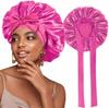 Satin Bonnet for Hair for Sleeping with a Turban Headband Preventing Frizz