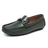 Men's Soft Sole Leather Moccasins Breathable Cowhide Loafers with Flexible Ergonomic Design & Non-Slip Outsole for Daily Comfort