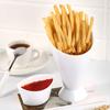 Fries Shelf Holder Assorted Sauce Chips Dip Snack Cone Stand Plastic Dip Cup Two Cup-mouth Tableware Tray Container Kitchen Tool