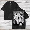 Gojo Satoru Jujutsu Kaisen T-Shirt Gewaschenes Baumwoll-T-Shirt T-Shirt Herren Damen Kleidung Sommer Kurzarm-T-Shirts Streetwear