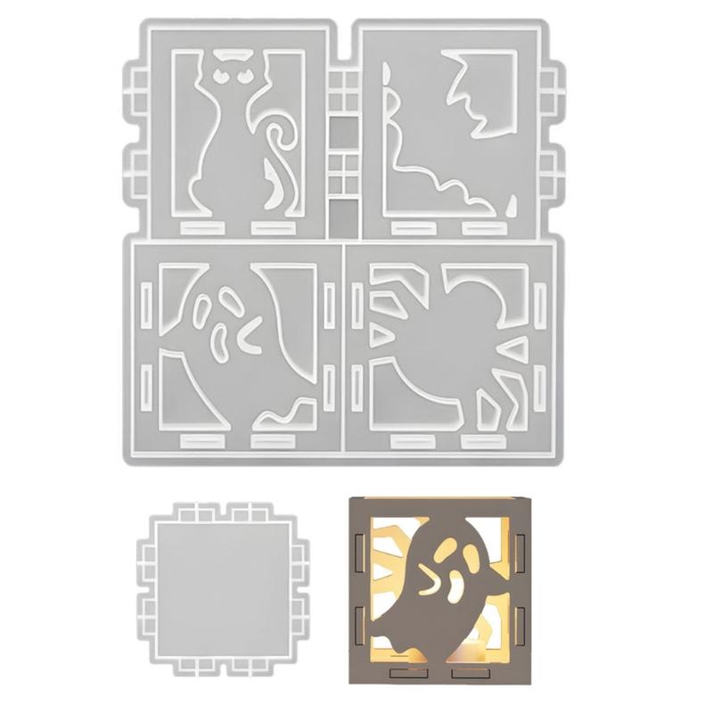 Reusable Silicone Coffin Mould Halloweens Decorations for Lanterns Candle and Crafting Projects