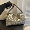 Damen Space Baumwolle Designer Umhängetasche Winter Daunen gepolstert gesteppt Große Kapazität Handtasche Shopper Einkaufstasche